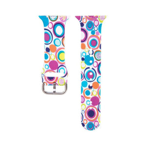 Strap for Apple Watch Band 44MM 40MM 38MM 42MM Floral Leopard Printing Silicone Bracelet Belt for iWatch Series 7 6 SE 5 4 3 2