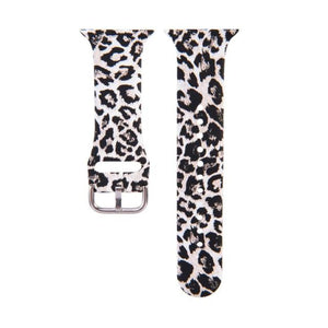 Strap for Apple Watch Band 44MM 40MM 38MM 42MM Floral Leopard Printing Silicone Bracelet Belt for iWatch Series 7 6 SE 5 4 3 2
