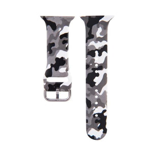 Strap for Apple Watch Band 44MM 40MM 38MM 42MM Floral Leopard Printing Silicone Bracelet Belt for iWatch Series 7 6 SE 5 4 3 2