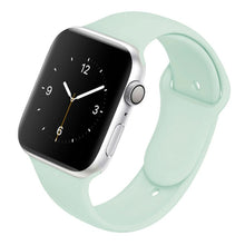 Load image into Gallery viewer, Soft Silicone Band for Apple Watch Series 6 5 4 3 2 SE 38MM 42MM Rubber Watchband Strap for iWatch 6/5 40MM 44MM
