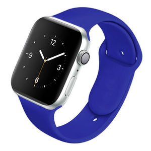 Soft Silicone Band for Apple Watch Series 6 5 4 3 2 SE 38MM 42MM Rubber Watchband Strap for iWatch 6/5 40MM 44MM