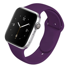 Load image into Gallery viewer, Soft Silicone Band for Apple Watch Series 6 5 4 3 2 SE 38MM 42MM Rubber Watchband Strap for iWatch 6/5 40MM 44MM
