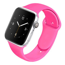 Load image into Gallery viewer, Soft Silicone Band for Apple Watch Series 6 5 4 3 2 SE 38MM 42MM Rubber Watchband Strap for iWatch 6/5 40MM 44MM
