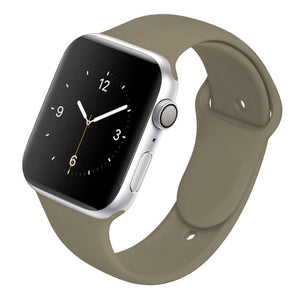 Soft Silicone Band for Apple Watch Series 6 5 4 3 2 SE 38MM 42MM Rubber Watchband Strap for iWatch 6/5 40MM 44MM