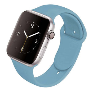 Soft Silicone Band for Apple Watch Series 6 5 4 3 2 SE 38MM 42MM Rubber Watchband Strap for iWatch 6/5 40MM 44MM