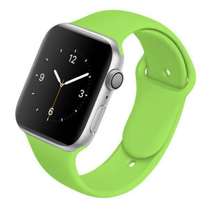 Soft Silicone Band for Apple Watch Series 6 5 4 3 2 SE 38MM 42MM Rubber Watchband Strap for iWatch 6/5 40MM 44MM