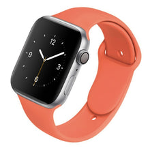 Load image into Gallery viewer, Soft Silicone Band for Apple Watch Series 6 5 4 3 2 SE 38MM 42MM Rubber Watchband Strap for iWatch 6/5 40MM 44MM
