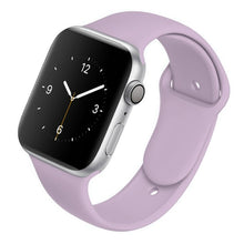 Load image into Gallery viewer, Soft Silicone Band for Apple Watch Series 6 5 4 3 2 SE 38MM 42MM Rubber Watchband Strap for iWatch 6/5 40MM 44MM

