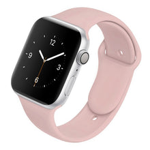 Load image into Gallery viewer, Soft Silicone Band for Apple Watch Series 6 5 4 3 2 SE 38MM 42MM Rubber Watchband Strap for iWatch 6/5 40MM 44MM
