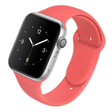 Load image into Gallery viewer, Soft Silicone Band for Apple Watch Series 6 5 4 3 2 SE 38MM 42MM Rubber Watchband Strap for iWatch 6/5 40MM 44MM
