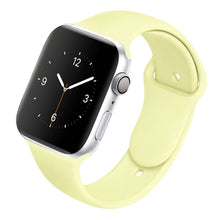 Load image into Gallery viewer, Soft Silicone Band for Apple Watch Series 6 5 4 3 2 SE 38MM 42MM Rubber Watchband Strap for iWatch 6/5 40MM 44MM
