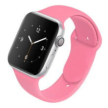 Load image into Gallery viewer, Soft Silicone Band for Apple Watch Series 6 5 4 3 2 SE 38MM 42MM Rubber Watchband Strap for iWatch 6/5 40MM 44MM
