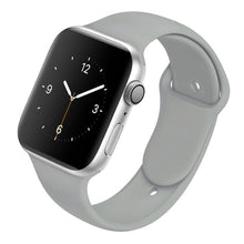 Load image into Gallery viewer, Soft Silicone Band for Apple Watch Series 6 5 4 3 2 SE 38MM 42MM Rubber Watchband Strap for iWatch 6/5 40MM 44MM
