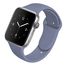 Load image into Gallery viewer, Soft Silicone Band for Apple Watch Series 6 5 4 3 2 SE 38MM 42MM Rubber Watchband Strap for iWatch 6/5 40MM 44MM
