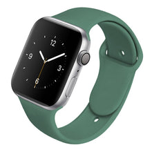 Load image into Gallery viewer, Soft Silicone Band for Apple Watch Series 6 5 4 3 2 SE 38MM 42MM Rubber Watchband Strap for iWatch 6/5 40MM 44MM
