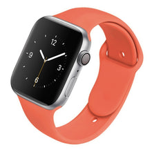 Load image into Gallery viewer, Soft Silicone Band for Apple Watch Series 6 5 4 3 2 SE 38MM 42MM Rubber Watchband Strap for iWatch 6/5 40MM 44MM
