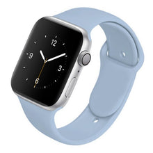 Load image into Gallery viewer, Soft Silicone Band for Apple Watch Series 6 5 4 3 2 SE 38MM 42MM Rubber Watchband Strap for iWatch 6/5 40MM 44MM
