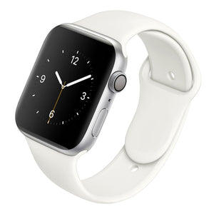 Soft Silicone Band for Apple Watch Series 6 5 4 3 2 SE 38MM 42MM Rubber Watchband Strap for iWatch 6/5 40MM 44MM