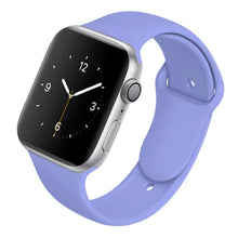 Load image into Gallery viewer, Soft Silicone Band for Apple Watch Series 6 5 4 3 2 SE 38MM 42MM Rubber Watchband Strap for iWatch 6/5 40MM 44MM
