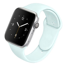 Load image into Gallery viewer, Soft Silicone Band for Apple Watch Series 6 5 4 3 2 SE 38MM 42MM Rubber Watchband Strap for iWatch 6/5 40MM 44MM
