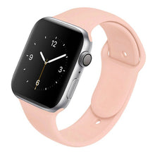 Load image into Gallery viewer, Soft Silicone Band for Apple Watch Series 6 5 4 3 2 SE 38MM 42MM Rubber Watchband Strap for iWatch 6/5 40MM 44MM

