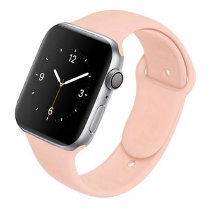 Soft Silicone Band for Apple Watch Series 6 5 4 3 2 SE 38MM 42MM Rubber Watchband Strap for iWatch 6/5 40MM 44MM
