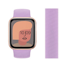 Load image into Gallery viewer, Solo Loop Strap for Apple Watch Band 44mm 40mm 38mm 42mm Elastic Belt Silicone bracelet pulseira iwatch 6 5 4 3 SE 7 45mm 41mm
