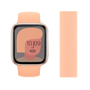 Solo Loop Strap for Apple Watch Band 44mm 40mm 38mm 42mm Elastic Belt Silicone bracelet pulseira iwatch 6 5 4 3 SE 7 45mm 41mm