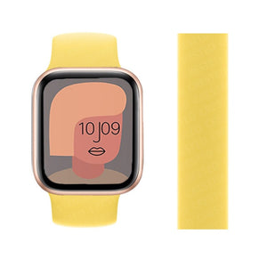 Solo Loop Strap for Apple Watch Band 44mm 40mm 38mm 42mm Elastic Belt Silicone bracelet pulseira iwatch 6 5 4 3 SE 7 45mm 41mm