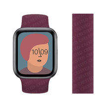 Load image into Gallery viewer, Solo Loop Strap for Apple Watch Band 44mm 40mm 38mm 42mm Elastic Belt Silicone bracelet pulseira iwatch 6 5 4 3 SE 7 45mm 41mm
