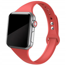 Load image into Gallery viewer, Slim strap for Apple watch band 44mm 40mm 38mm 42mm 44 mm soft Silicone wrsit belt correa bracelet iWatch serie 5 4 3 se 6 band
