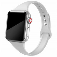 Load image into Gallery viewer, Slim strap for Apple watch band 44mm 40mm 38mm 42mm 44 mm soft Silicone wrsit belt correa bracelet iWatch serie 5 4 3 se 6 band
