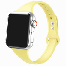 Load image into Gallery viewer, Slim strap for Apple watch band 44mm 40mm 38mm 42mm 44 mm soft Silicone wrsit belt correa bracelet iWatch serie 5 4 3 se 6 band
