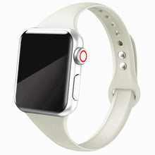 Load image into Gallery viewer, Slim strap for Apple watch band 44mm 40mm 38mm 42mm 44 mm soft Silicone wrsit belt correa bracelet iWatch serie 5 4 3 se 6 band
