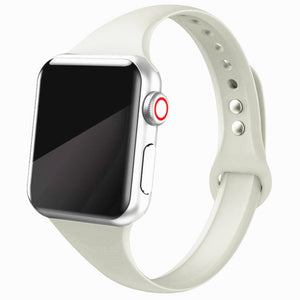 Slim strap for Apple watch band 44mm 40mm 38mm 42mm 44 mm soft Silicone wrsit belt correa bracelet iWatch serie 5 4 3 se 6 band