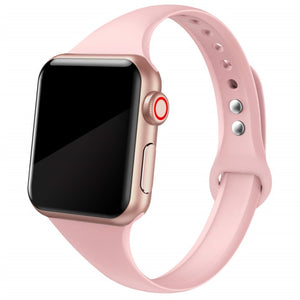 Slim strap for Apple watch band 44mm 40mm 38mm 42mm 44 mm soft Silicone wrsit belt correa bracelet iWatch serie 5 4 3 se 6 band