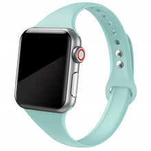 Load image into Gallery viewer, Slim strap for Apple watch band 44mm 40mm 38mm 42mm 44 mm soft Silicone wrsit belt correa bracelet iWatch serie 5 4 3 se 6 band
