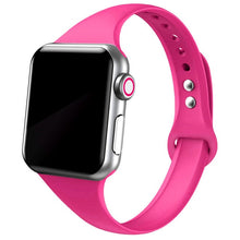 Load image into Gallery viewer, Slim strap for Apple watch band 44mm 40mm 38mm 42mm 44 mm soft Silicone wrsit belt correa bracelet iWatch serie 5 4 3 se 6 band
