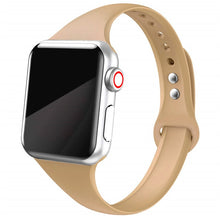 Load image into Gallery viewer, Slim strap for Apple watch band 44mm 40mm 38mm 42mm 44 mm soft Silicone wrsit belt correa bracelet iWatch serie 5 4 3 se 6 band
