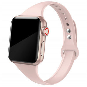 Slim strap for Apple watch band 44mm 40mm 38mm 42mm 44 mm soft Silicone wrsit belt correa bracelet iWatch serie 5 4 3 se 6 band