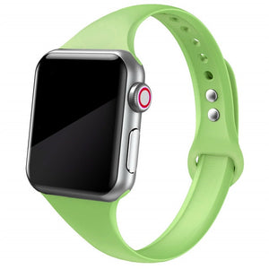 Slim strap for Apple watch band 44mm 40mm 38mm 42mm 44 mm soft Silicone wrsit belt correa bracelet iWatch serie 5 4 3 se 6 band
