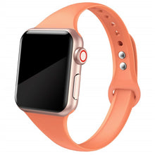 Load image into Gallery viewer, Slim strap for Apple watch band 44mm 40mm 38mm 42mm 44 mm soft Silicone wrsit belt correa bracelet iWatch serie 5 4 3 se 6 band
