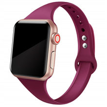 Load image into Gallery viewer, Slim strap for Apple watch band 44mm 40mm 38mm 42mm 44 mm soft Silicone wrsit belt correa bracelet iWatch serie 5 4 3 se 6 band
