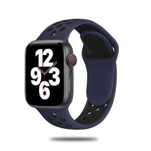 Sport Strap For Apple Watch Band 6 SE 5 4 44mm 40mm Silicone Breathable Belt Bracelet to iWatch Watchband Series 54321 38mm 42mm