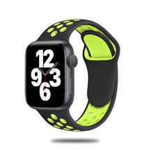 Load image into Gallery viewer, Sport Strap For Apple Watch Band 6 SE 5 4 44mm 40mm Silicone Breathable Belt Bracelet to iWatch Watchband Series 54321 38mm 42mm
