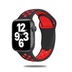 Sport Strap For Apple Watch Band 6 SE 5 4 44mm 40mm Silicone Breathable Belt Bracelet to iWatch Watchband Series 54321 38mm 42mm