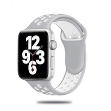 Load image into Gallery viewer, Sport Strap For Apple Watch Band 6 SE 5 4 44mm 40mm Silicone Breathable Belt Bracelet to iWatch Watchband Series 54321 38mm 42mm
