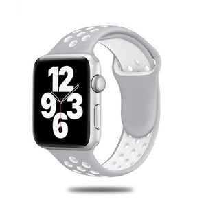 Sport Strap For Apple Watch Band 6 SE 5 4 44mm 40mm Silicone Breathable Belt Bracelet to iWatch Watchband Series 54321 38mm 42mm