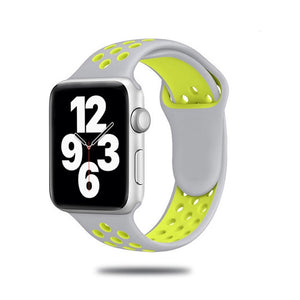 Sport Strap For Apple Watch Band 6 SE 5 4 44mm 40mm Silicone Breathable Belt Bracelet to iWatch Watchband Series 54321 38mm 42mm