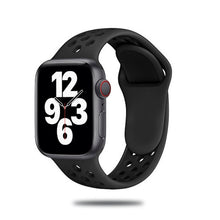 Load image into Gallery viewer, Sport Strap For Apple Watch Band 6 SE 5 4 44mm 40mm Silicone Breathable Belt Bracelet to iWatch Watchband Series 54321 38mm 42mm
